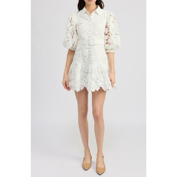 TUCKERNUCK EN Saison Ottis Floral Cutwork Minidress NWT Size Small - Picture 3 of 11
